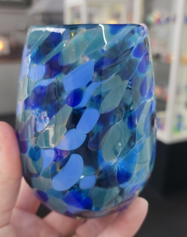 Drinking Glass - blue multi - Image 3