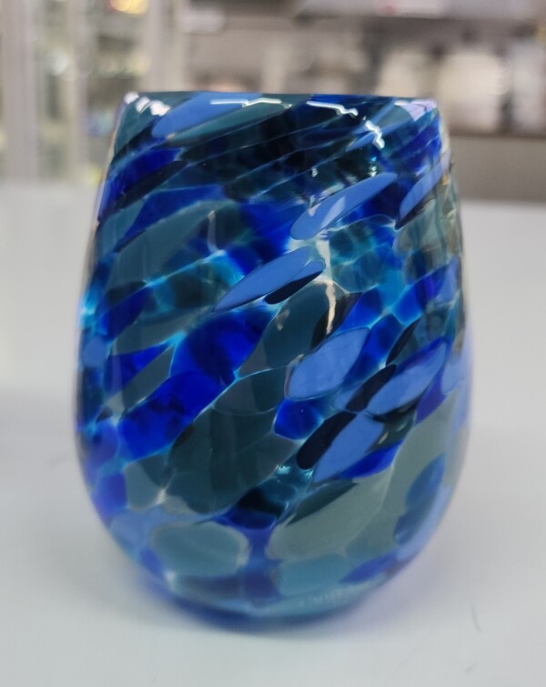 Drinking Glass - blue multi - Image 2