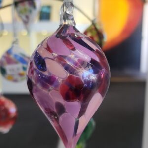 Christmas Decoration - Multi Pink: large pointed
