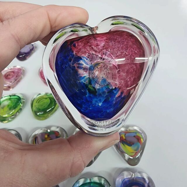G L A S S  H E A R T S .... these are in hot demand, so Gene whipped up more stock the other day. PM me if you want any of these before I put them on the shelves. $60 each (plus postage)